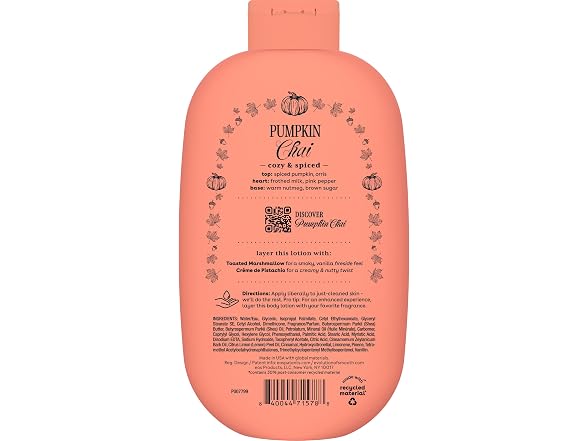 EOS Pumpkin Chai Body Lotion 16 fl oz