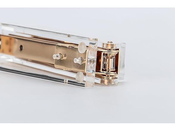 Clear Gold Toned Acrylic Stapler