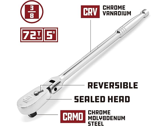 Powerbuilt Powerbuilt 3/8 Drive Flex Head Extra