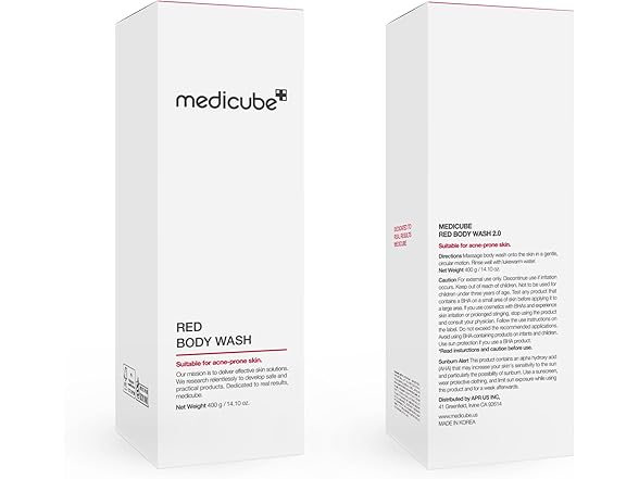Medicube Red Acne Body Wash 14.10 Fl.oz