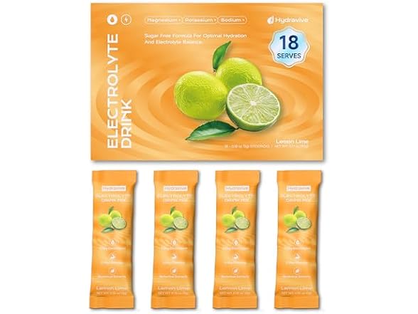 Sugar Free Electrolyte Powder, 18 Packs