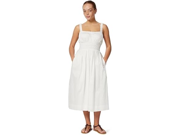 Amazon Essentials Women Woven Cotton Sateen Dress - Gallery 3