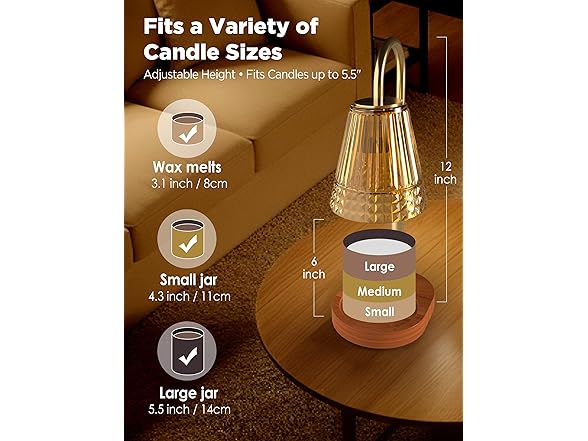 Rose Gold Candle Warmer Lamp
