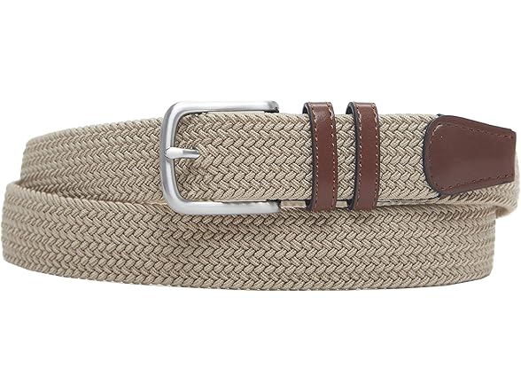 Amazon Essentials Mens Stretch Woven Braid Belt