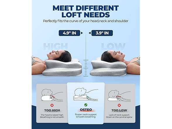Osteo Sustained Cervical Neck Pillow