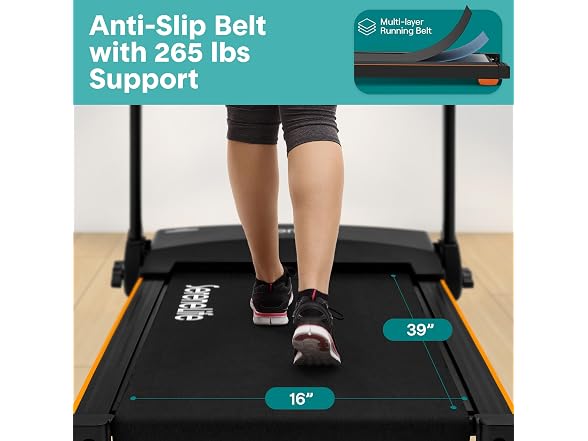 SereneLife Smart Foldable Treadmill with Bluetooth