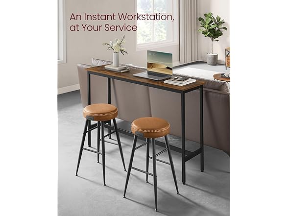 VASAGLE Bar Height Narrow Dining Table