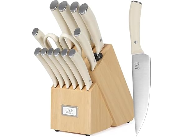 WANGMAZI 15-Pc Knife Block Set