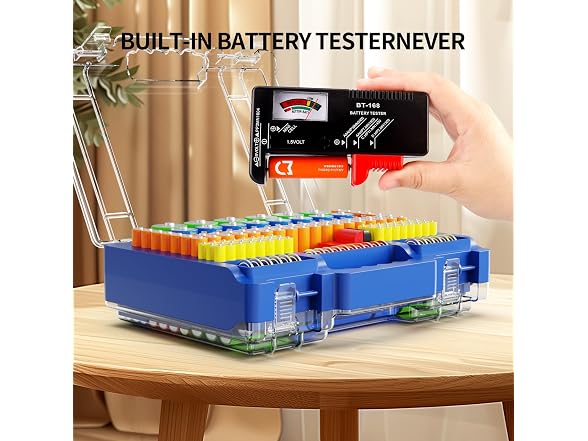 Moultsody Battery Organizer w/Tester