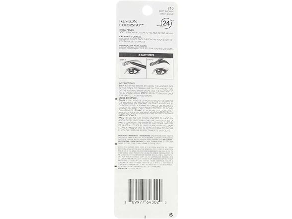 Revlon Colorstay Brow Pencil, 210 Soft Brown