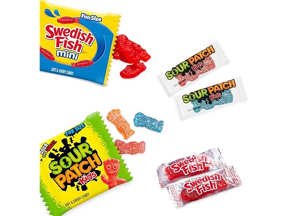 Sour Patch Kids Swedish Fish Mini 140PC 37.92 OZ