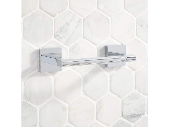 Signature Hardware Hibiscus Single Post Toilet Paper Holder