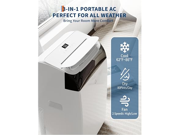 GarveeLife 12,000 BTU Portable Air Conditioner 550sqft