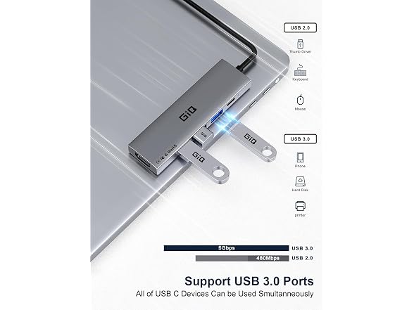 GIQ USB Docking Station USB C HUB