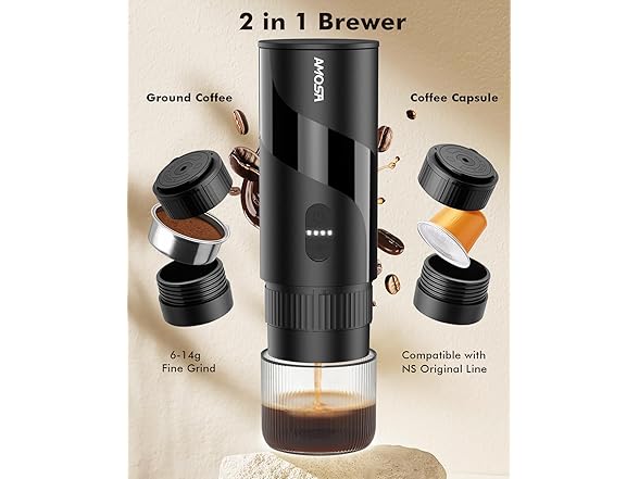 AMOSA Mini Electric Espresso Coffee Maker Set