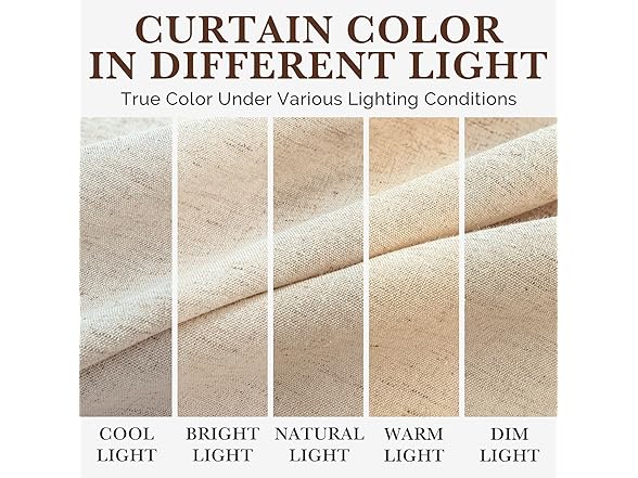 Seasonwood 72x84 Inches Linen Shower Curtain