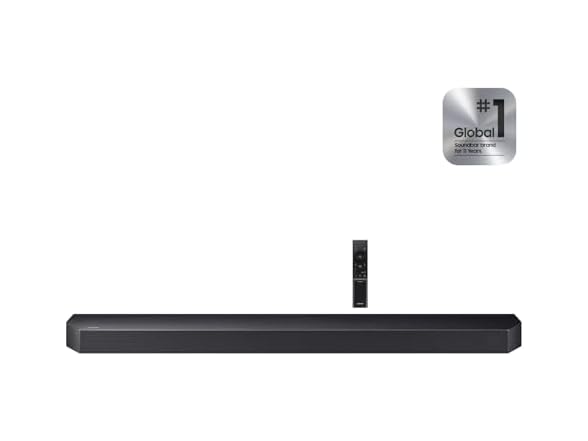 Samsung Q-Series Sound Bar for Smart tv, HW Q600F 3.1.2 ch Subwoofer (2025 Model) SpaceFit Sound Pro, Q-Symphony, Adaptive Sound (Open Box)
