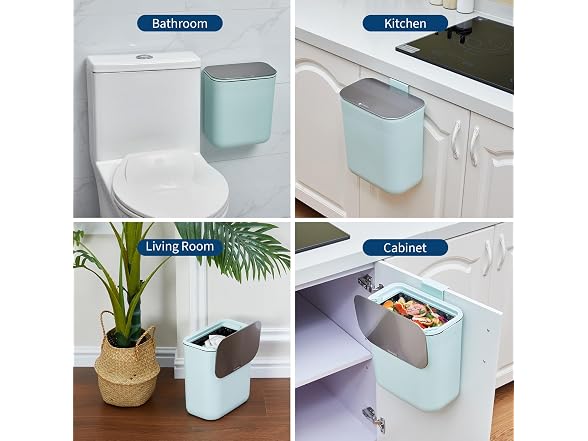 Compost Bin Kitchen for Countertop Green