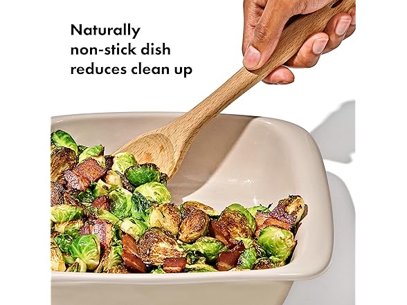 OXO Good Grips 3 Qt Rectangular Stoneware Baking Dish – Biscuit