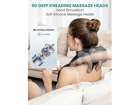 Nekteck Cordless 6D Shiatsu Massager