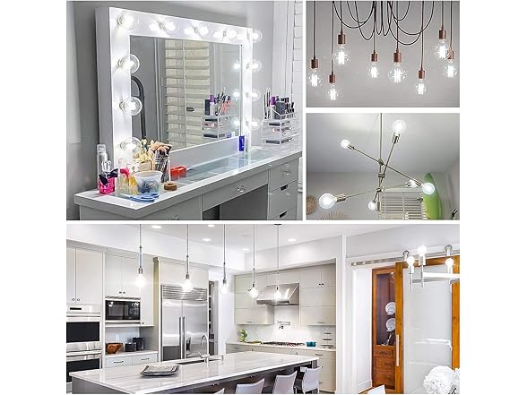 G25 LED Edison Dimmable Globe Light Bulbs, 100W