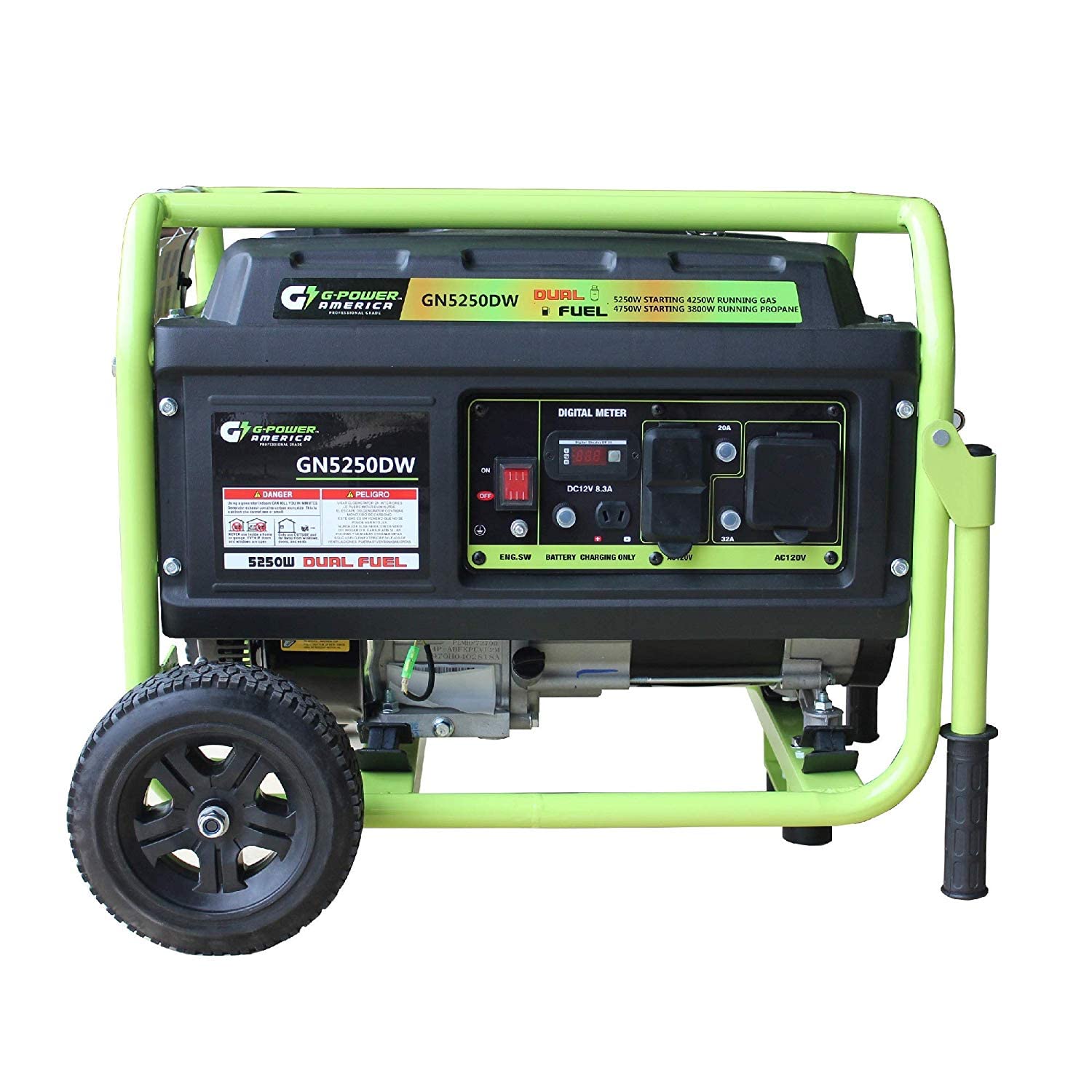 Green Power GN5250DW 5250watt Dual Fuel Generator - Gallery 17