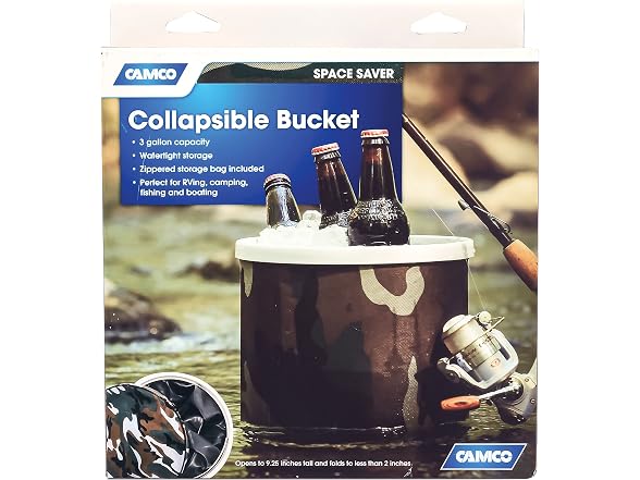Camco Collapsible Bucket with Storage