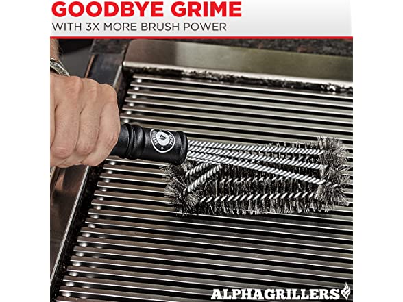 Alpha Grillers Alpha Grillers BBQ Grill Brush - Wire Gr