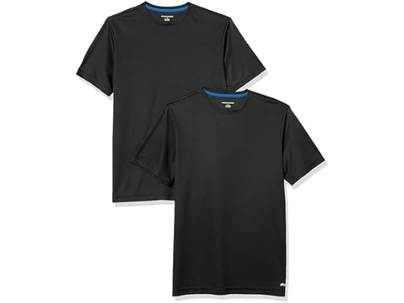 Amazon Essentials Mens Moisture Wicking Tech Tee 2Pk