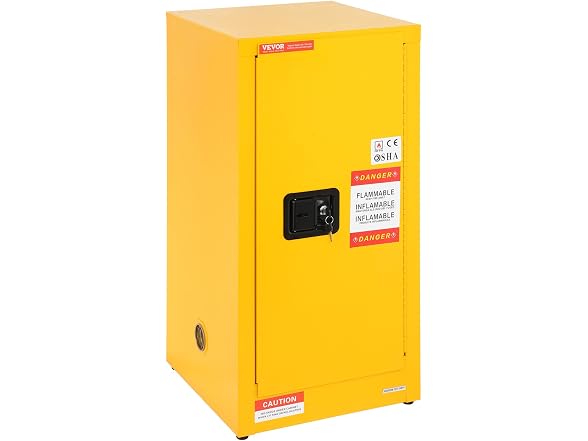 Flammable Safety Cabinet, 16 Gal, Cold-Rolled