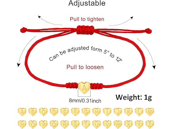 Handmade Dainty Initial Bracelet