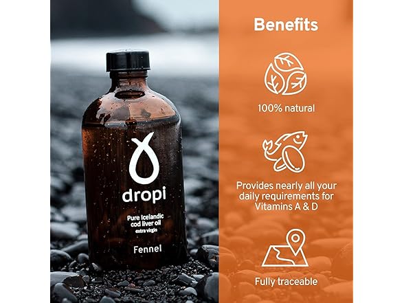 Dropi Omega 3 Fish Oil Liquid - Maximum Strength