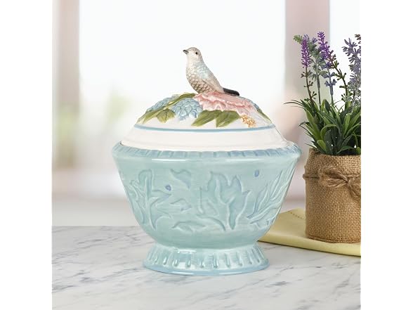 Fitz and Floyd Meadow Cookie Jar, 9 Inch