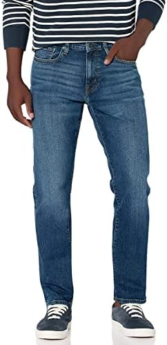 Amazon Essentials Men's Athletic-Fit Stretch Jeans - Vintage Wash, 34W x 31L