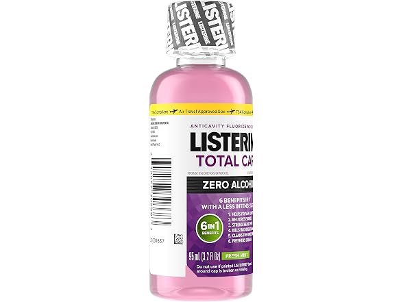 Listerine Total Care Zero Mouthwash 3.2 oz
