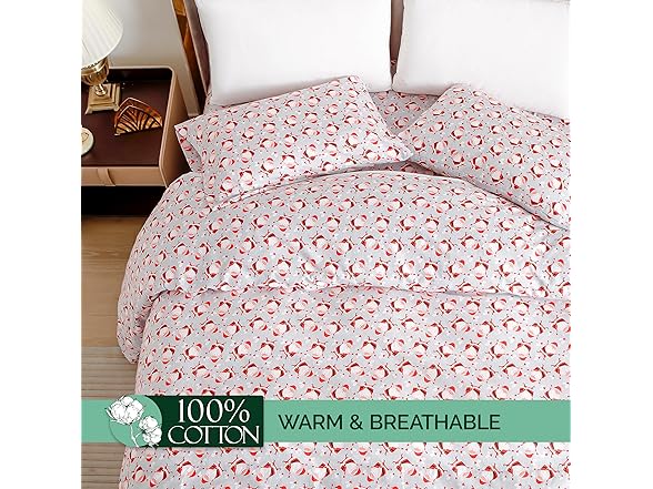 Elegant Comfort Ultra Soft 4Pc Flannel Set