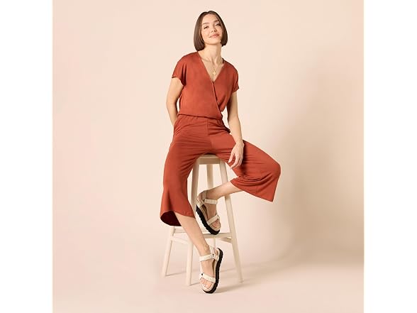 Amazon Essentials Women Short-sleeve Jumpsuit