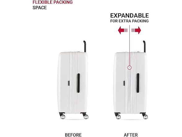 SwissGear Wanderlust Pro Lightweight 3-pc. Spinner Set, White (20"/ 24"/ 28")