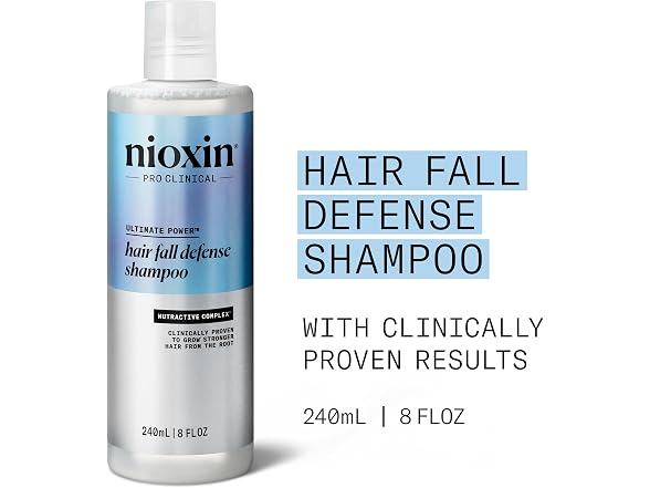 (2 Pack) Nioxin Ultimate Power Hair Fall Defense Shampoo, 8.1 oz