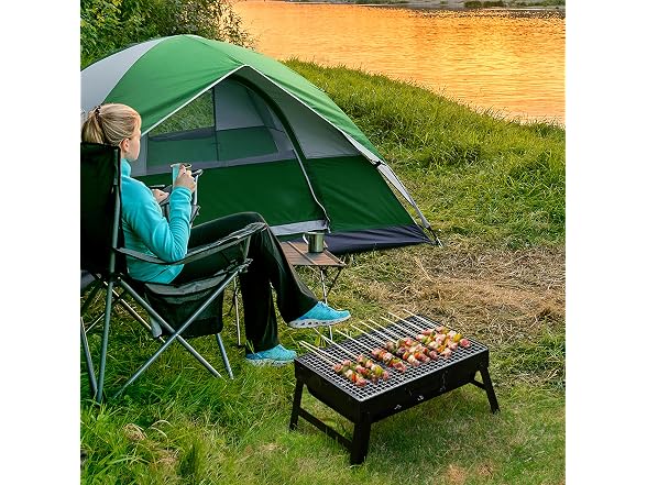 Gardenised Portable Charcoal Grill