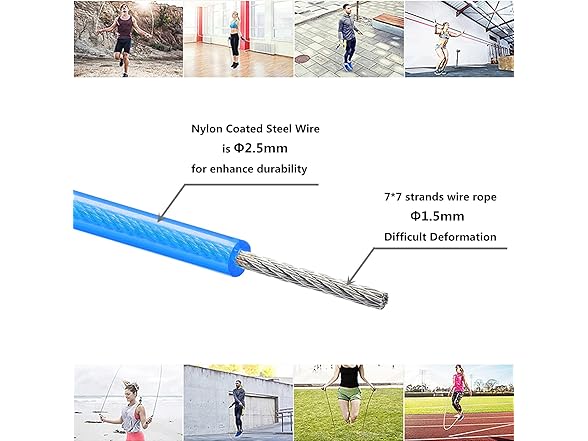 6pc Replacement Cable for Speed Rope