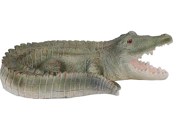 Sunnydaze Chloe The Crabby Crocodile Statue Patio