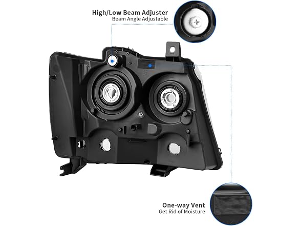 DWVO Headlight Assembly Compatible