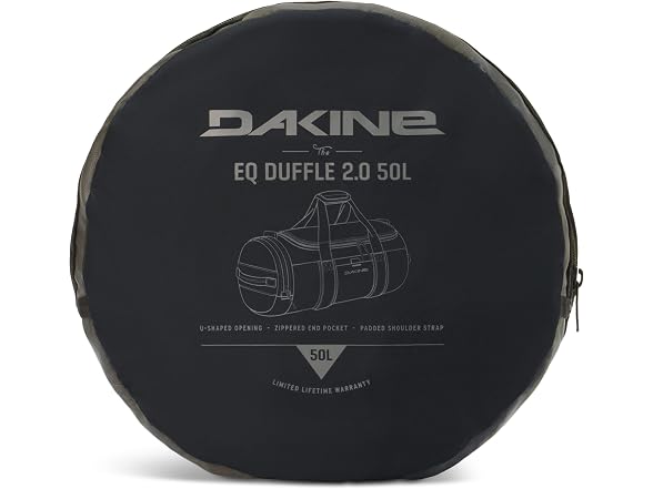 Dakine EQ Duffle 2.0 50L Packable Gym & Travel Duffel Bag