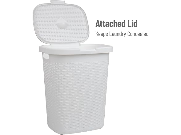 Mind Reader 50L Slim Laundry Hamper 2pk