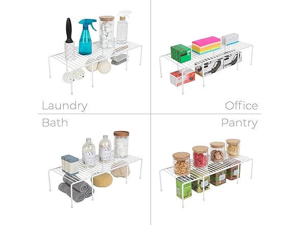 Smart Design Expandable Shelf Rack