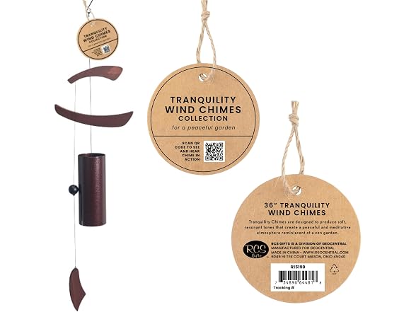 Red Carpet Tranquility Wind Bell36in
