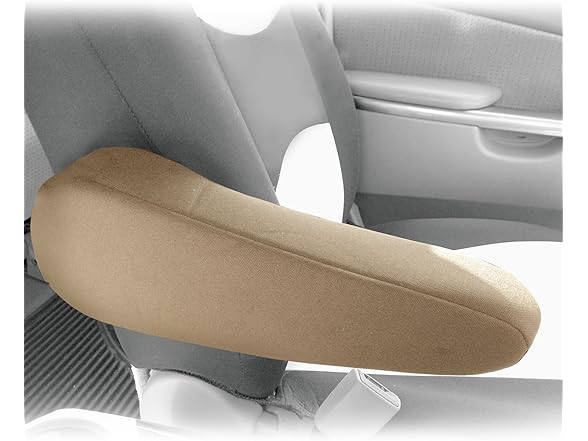 FH Group Flat Cloth Fabric Beige Armrest Cover
