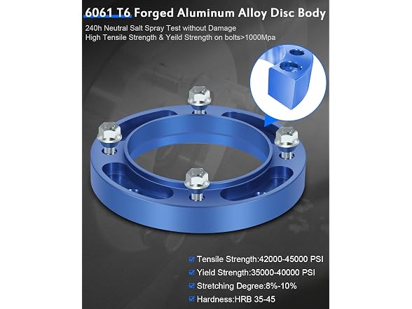 ECCPP 2PCS 1 inch 4 Lug Wheel Spacers 4x156 to 500
