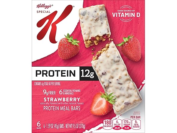 Special K Bar Protein Meal Bars 9.5oz Box (6 Bars)